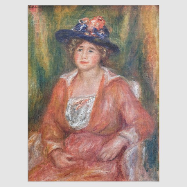 Papel De Seda Pierre-Auguste Renoir - Retrato de mujer sentada (Subido por el creador)