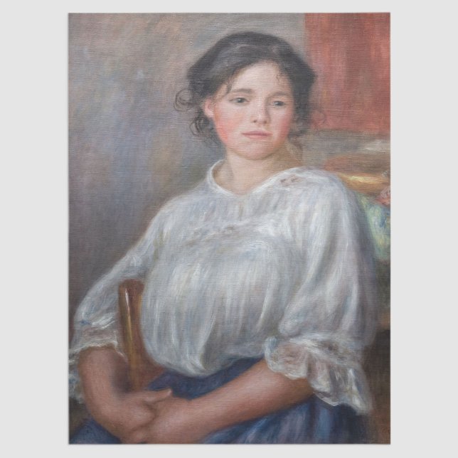 Papel De Seda Pierre-Auguste Renoir - Sentada joven (Subido por el creador)