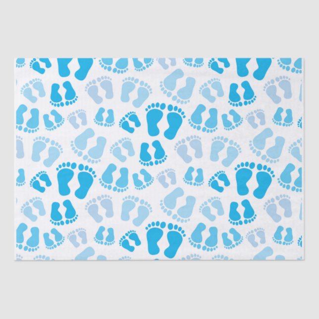 Papel De Seda Pies de bebé niño (Anverso)
