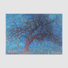 Papel De Seda Piet Mondrian Tarde: Árbol Rojo