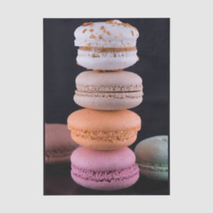 Papel De Seda Pila colorida de Macarons franceses