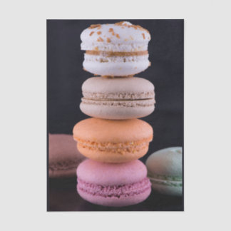 Papel De Seda Pila colorida de Macarons franceses