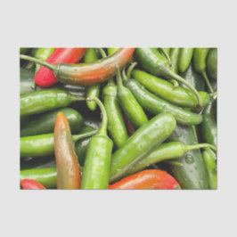 Papel De Seda Pila De Pescadores Verdes En Picante