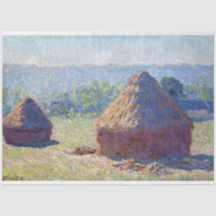 Papel De Seda Pilas de trigo (fin de verano), Monet