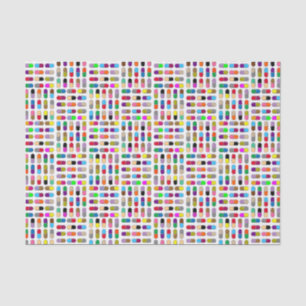 Papel De Seda Píldoras coloridas para obtener el bienestar