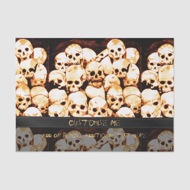Papel De Seda Pile-O-Skulls (Ancianos) (Anverso)
