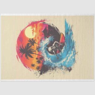 Papel De Seda Piloto de surf de los huesos de cráneo #4