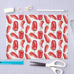 Papel De Seda Pimientos rojos chili