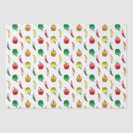 Papel De Seda Pimientos y Pimientos Dulces Largos