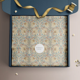 Papel De Seda Pimpernel Calor, Marfil Cremoso, Misty Aqua