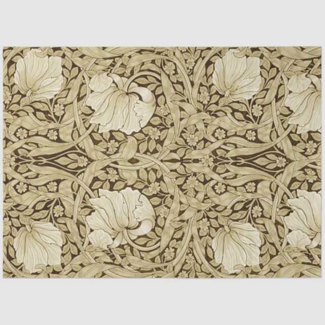 Papel De Seda Pimpernel Gold, William Morris (Anverso)