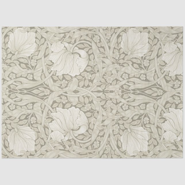 Papel De Seda Pimpernel Ivory, William Morris (Anverso)
