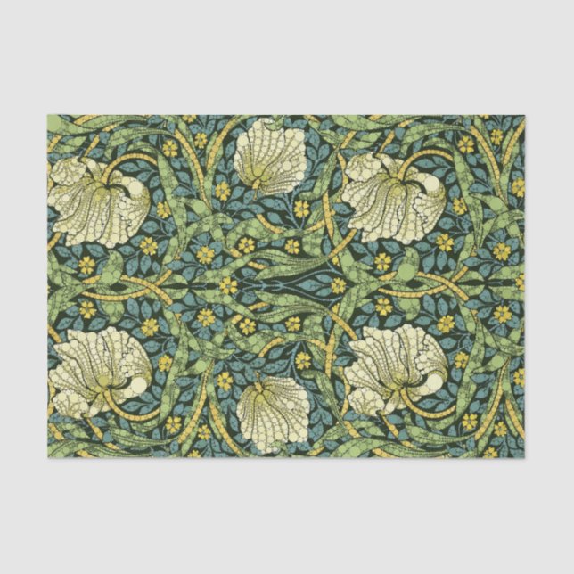 Papel De Seda Pimpernel, puntos infinitos por William Morris (Anverso)