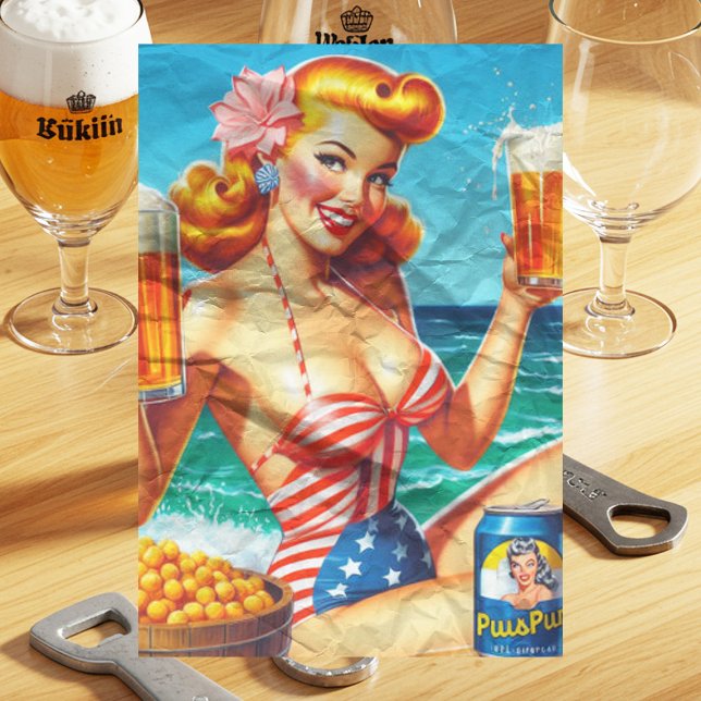 Papel De Seda Pin de cerveza retro (Subido por el creador)