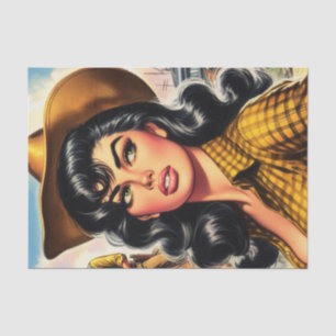 Papel De Seda Pin-up de país de cosecha