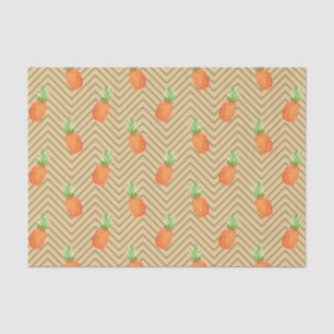 Papel De Seda Piña (Diseño 11 Serie Amarillo/Naranja)