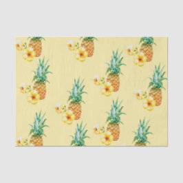 Papel De Seda Piña Hibiscus (serie 41 amarilla/Naranja)