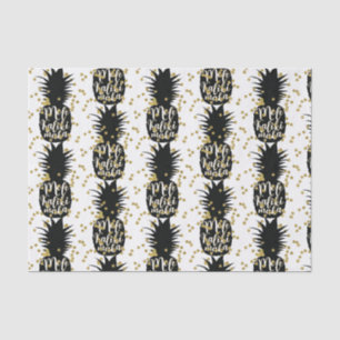 Papel De Seda Piñas Mele Kalikimaka Navidad Hawaiana