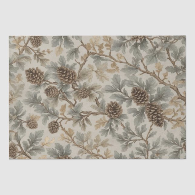 Papel De Seda Piñas y Ramas (Anverso)