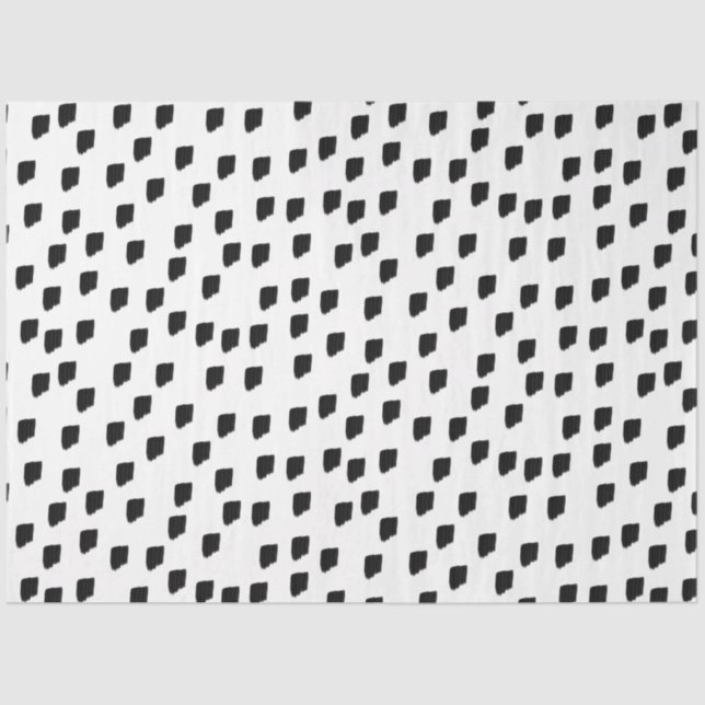 Papel De Seda Pincel de color blanco y negro (Anverso)