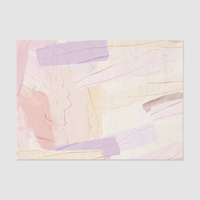 Papel De Seda Pinceladas de pintura pastel (Anverso)