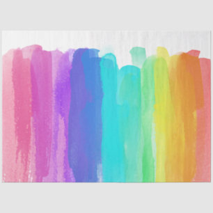 Papel De Seda Pinceles de arcoiris Artista Colores de agua color
