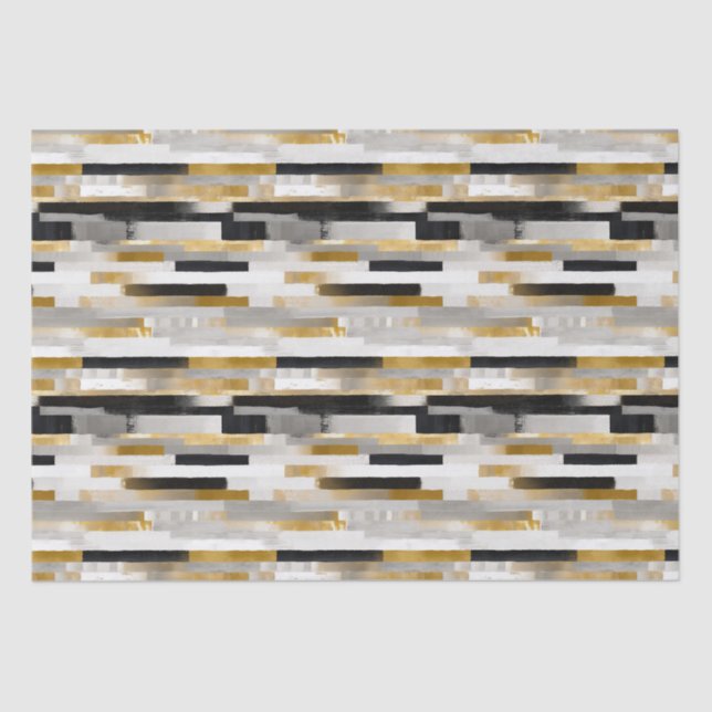 Papel De Seda Pinceles de Bono de Ladrillo Patrón geométrico (Anverso)