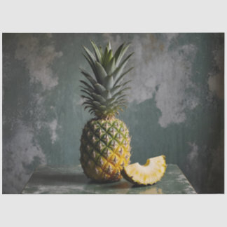 Papel De Seda Pineapple & Slice Rustic Grunge Decoupage 