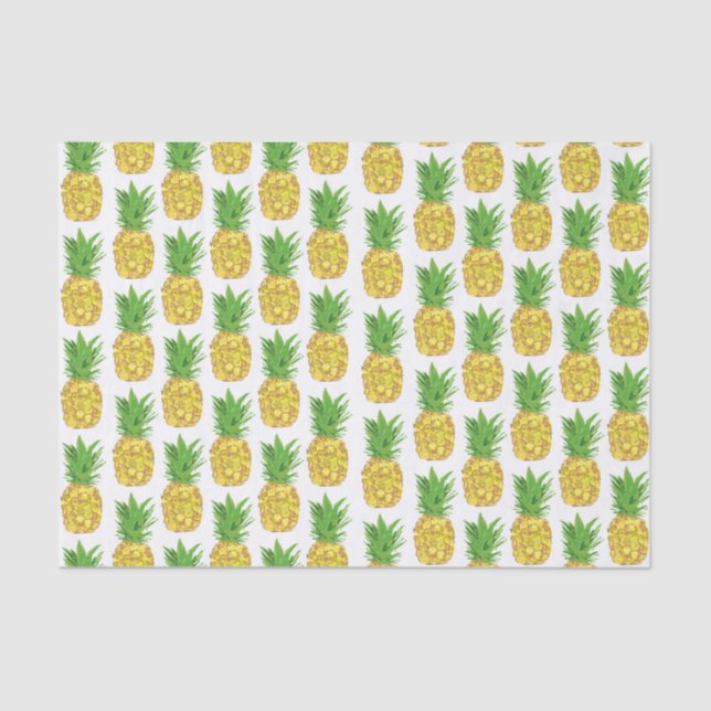 Papel De Seda Pineapple White (Anverso)