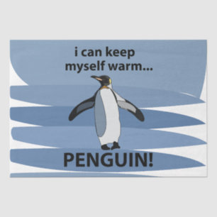 Papel De Seda Pingüino Animal Lindo Divertido