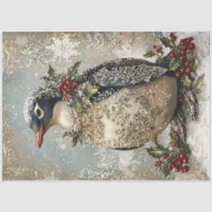 Papel De Seda Pingüino de copo de nieve