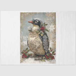 Papel De Seda Pingüino de copo de nieve