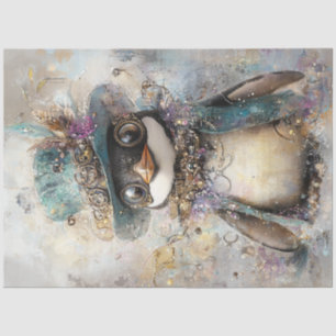 Papel De Seda Pingüino extradentario de Steampunk