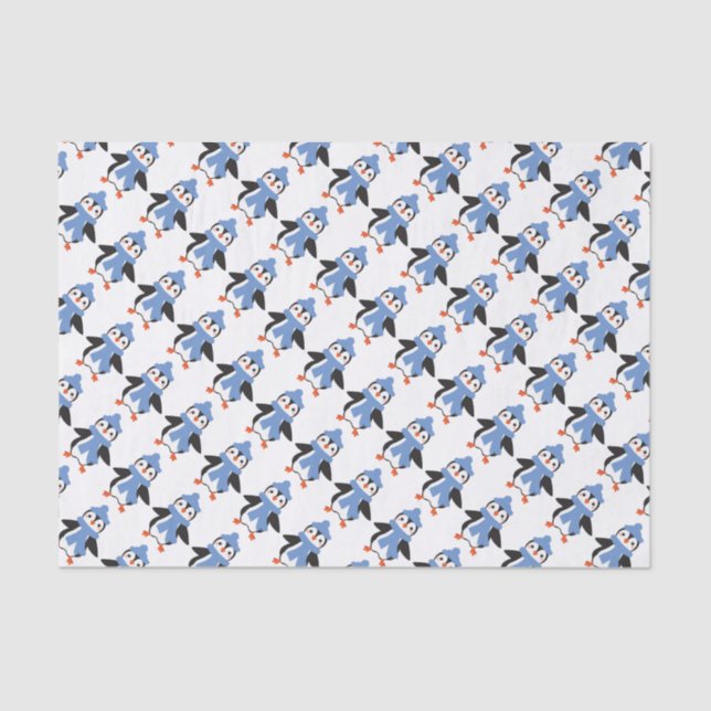 Papel De Seda Pingüino lindo (Anverso)