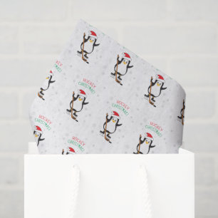 Papel De Seda Pingüino Navidades de hockey