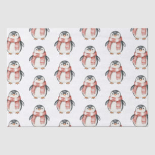 Papel De Seda Pingüinos Red Peppermint