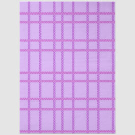 Papel De Seda Pink and purple flower checkered pattern