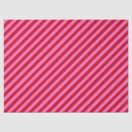 Papel De Seda Pink and Red Christmas Peppermint Stripes 