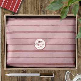 Papel De Seda Pink and Red Galentine Hand Drawn Line Pattern