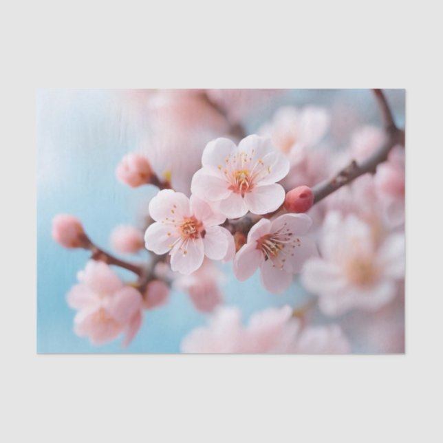Papel De Seda Pink Blossom Cascade  (Anverso)