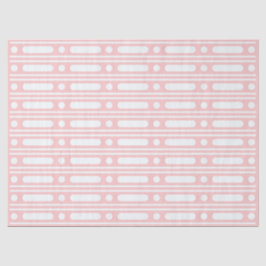 Papel De Seda Pink Bone Inlay Dots Border Decoupage Paper