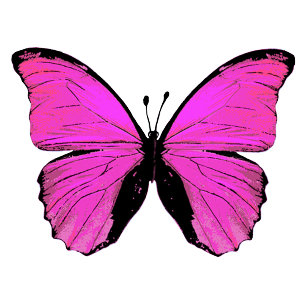 Papel De Seda Pink butterflies tissue paper