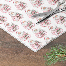 Papel De Seda Pink Christmas