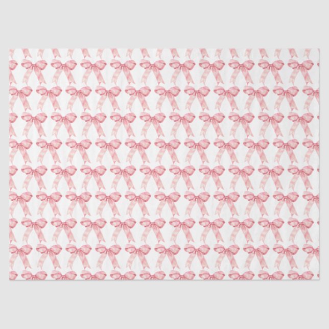 Papel De Seda Pink Coquette Bow (Anverso)
