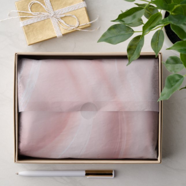 Papel De Seda Pink Cream Abstract Design (Regalo )