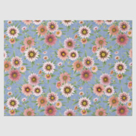Papel De Seda Pink Daisy Floral