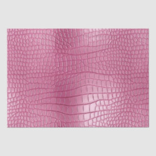Papel De Seda Pink Faux Alligator Animal Print