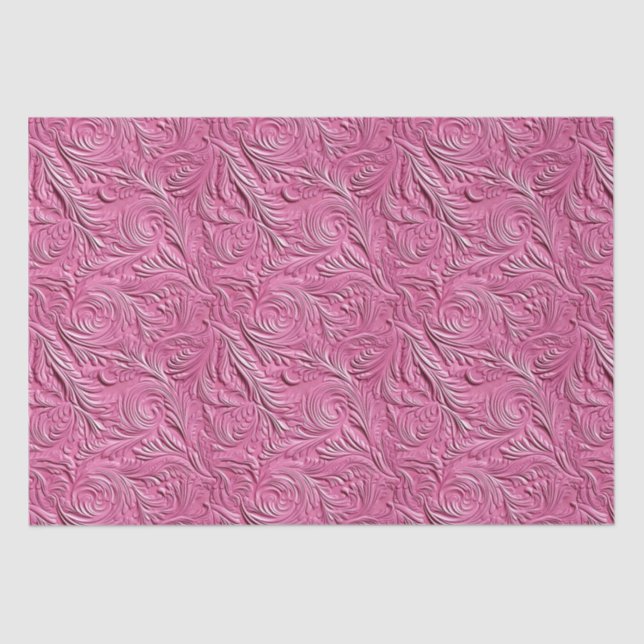 Papel De Seda Pink Faux Leather (Anverso)