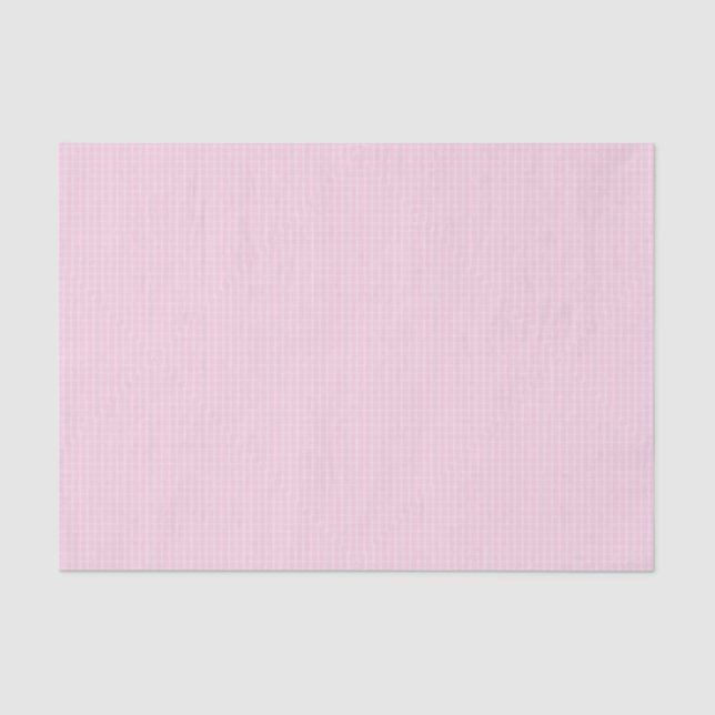 Papel De Seda Pink Gingham (Anverso)