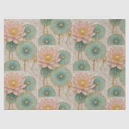 Papel De Seda Pink & Green Floral Tissue Paper